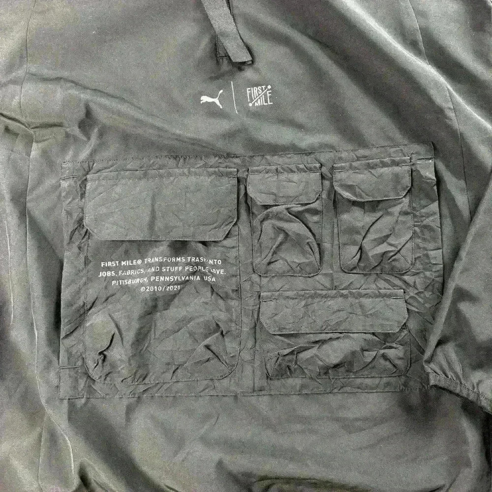 💰HUGE CLEARANCE SALE 💰 Puma x First Mile Windbreaker Anorak Jacket Medium - Picture 2 of 6